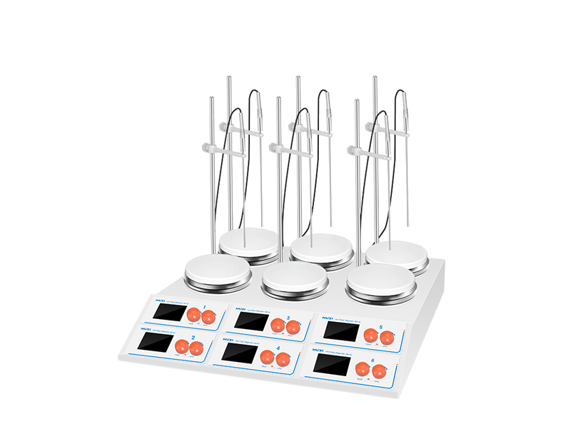 上海滬析 加熱型多工位磁力攪拌器HMS-6SG